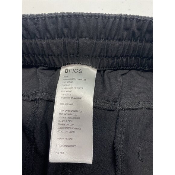 FIGS Men's size M/T Black Roanoke 21 Pocket Cargo‎ Scrub Pants Technical - Picture 3 of 11